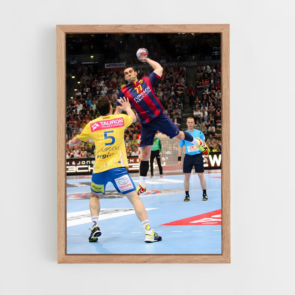 Poster Champion Énergique – affiche Handball (vue 4)